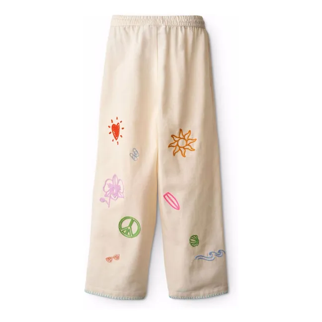 Pantalon Alfie Minis Doodles | Ecru