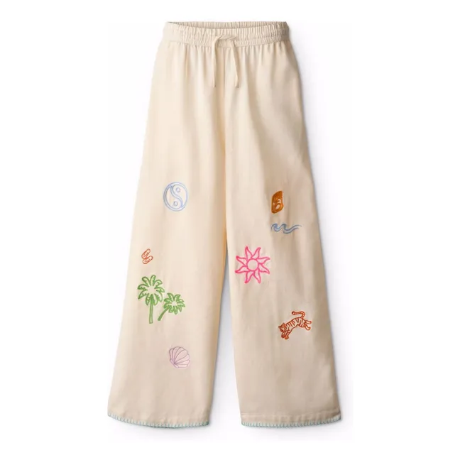 Pantalon Alfie Minis Doodles | Ecru