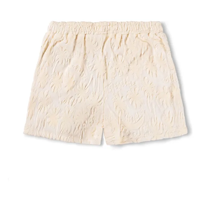 Pantalones cortos de rizo Angela Palm | Crudo