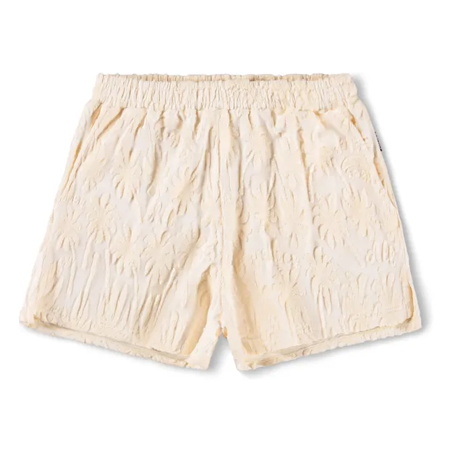 Pantalones cortos de rizo Angela Palm | Crudo