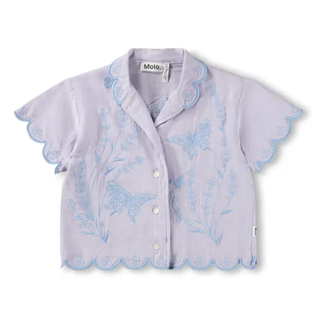 Camisa Rosalle Butterflies | Lavanda
