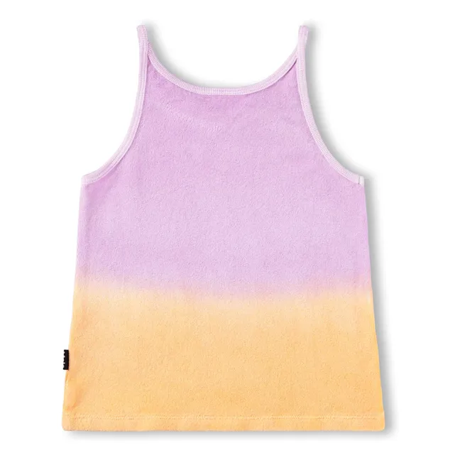 Rizi Zweifarbiges Frottee-Top | Violett