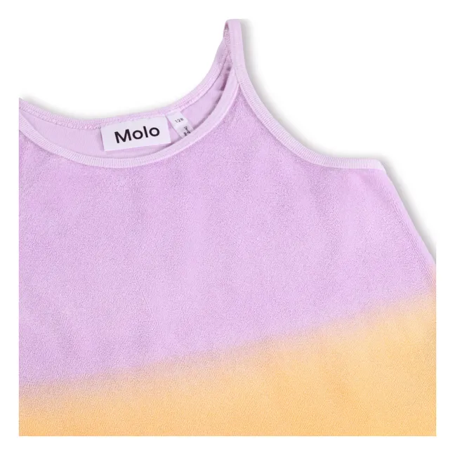 Rizi Zweifarbiges Frottee-Top | Violett