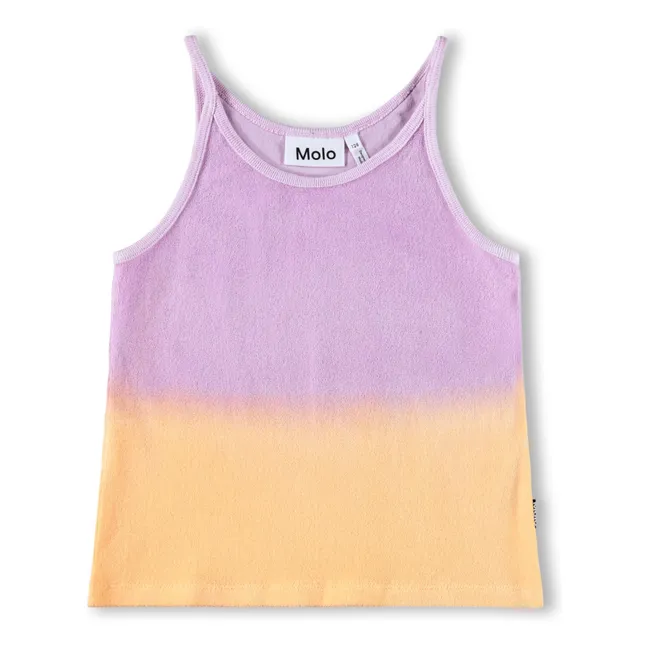 Rizi Zweifarbiges Frottee-Top | Violett