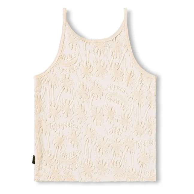 Camiseta de tirantes Rice Palm | Crudo