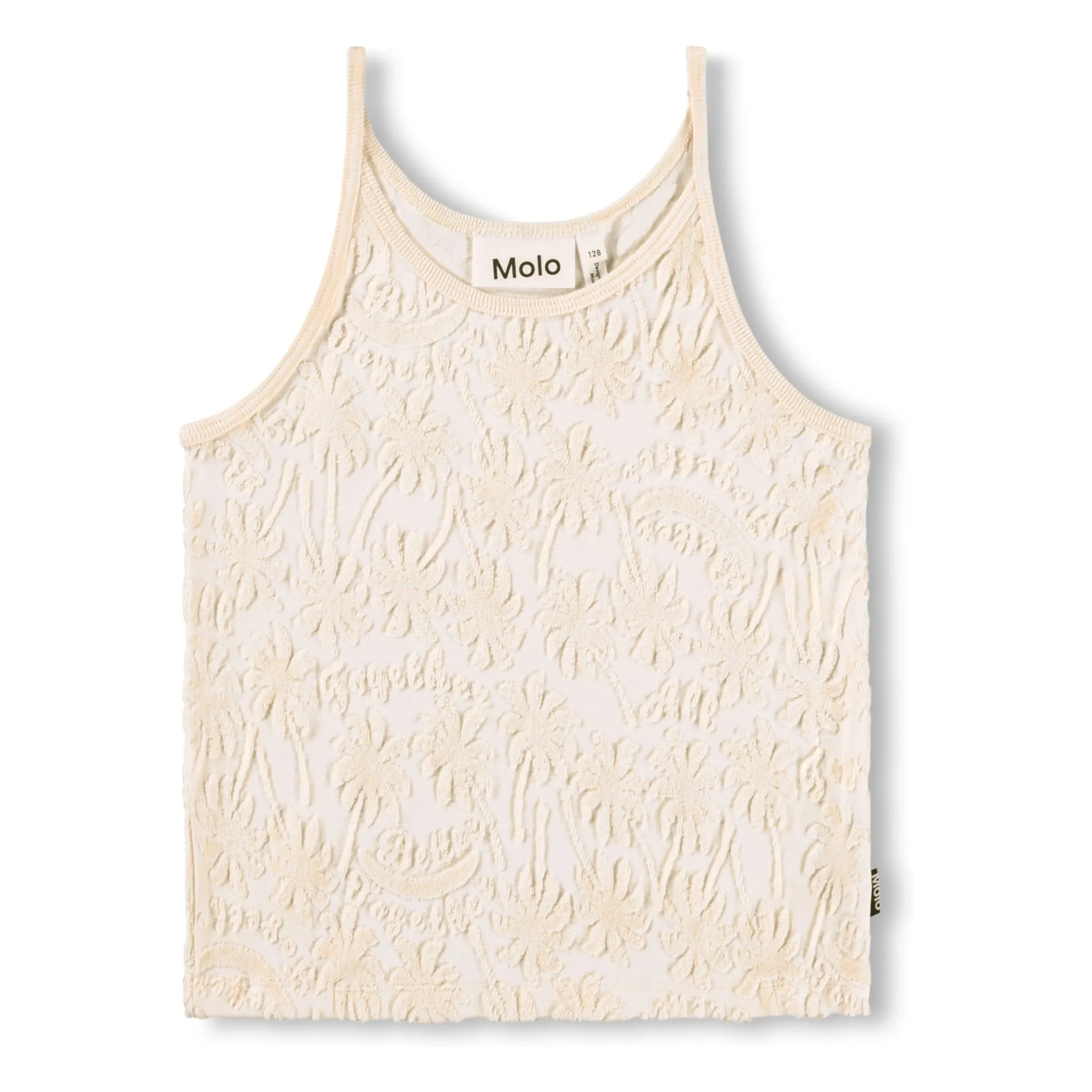 Molo Ecru Rice Palm Tank Top