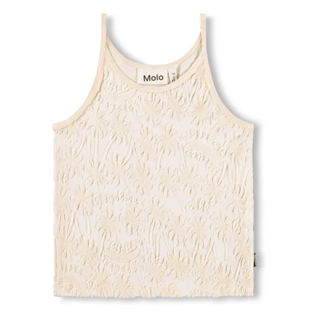 Camiseta de tirantes Rice Palm | Crudo