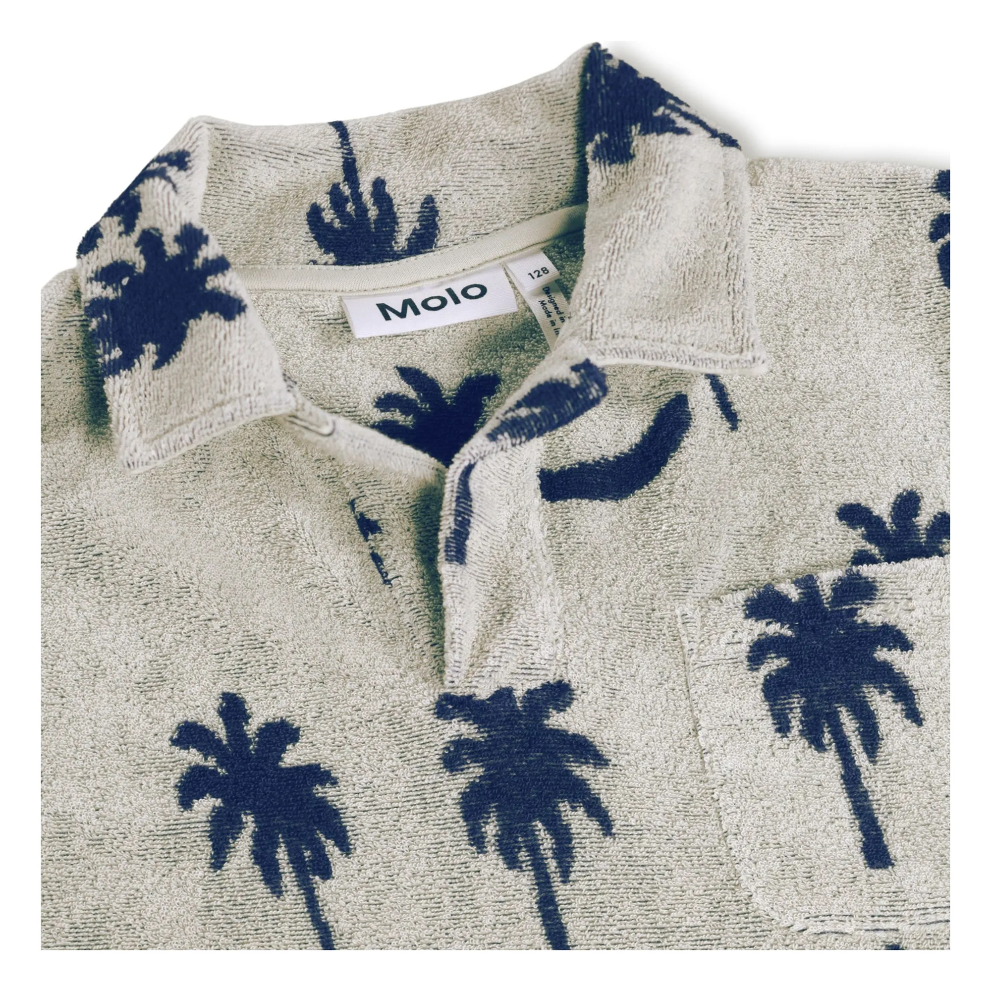 Polo Eponge Randel Palmiers | Gris- Image produit n°3