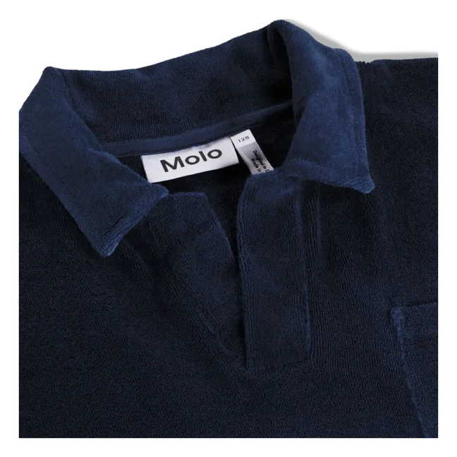Polo Randel de rizo blanqueado | Azul Marino