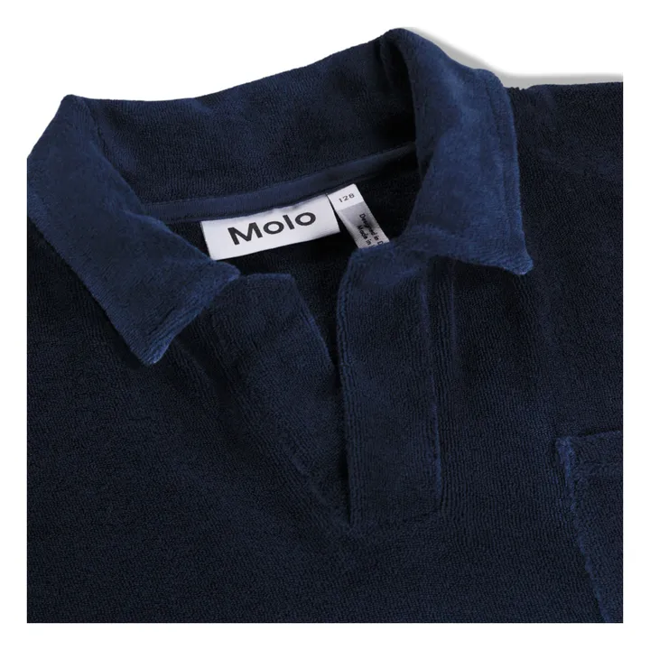Polo Eponge Randel Dégradé | Bleu marine- Image produit n°1