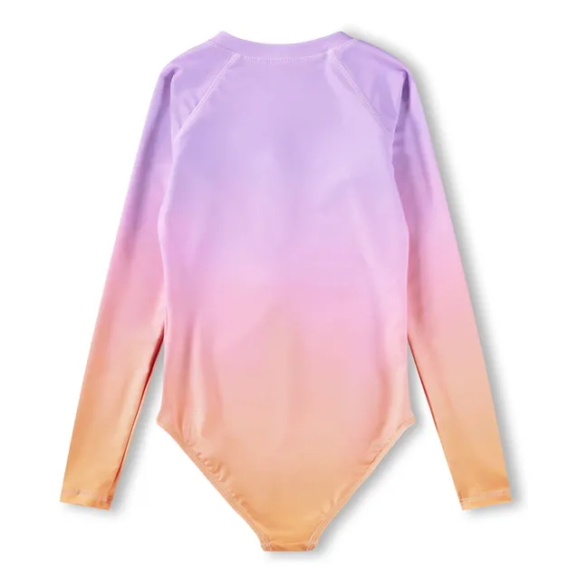 Costume da bagno con collo a lancia  | Viola