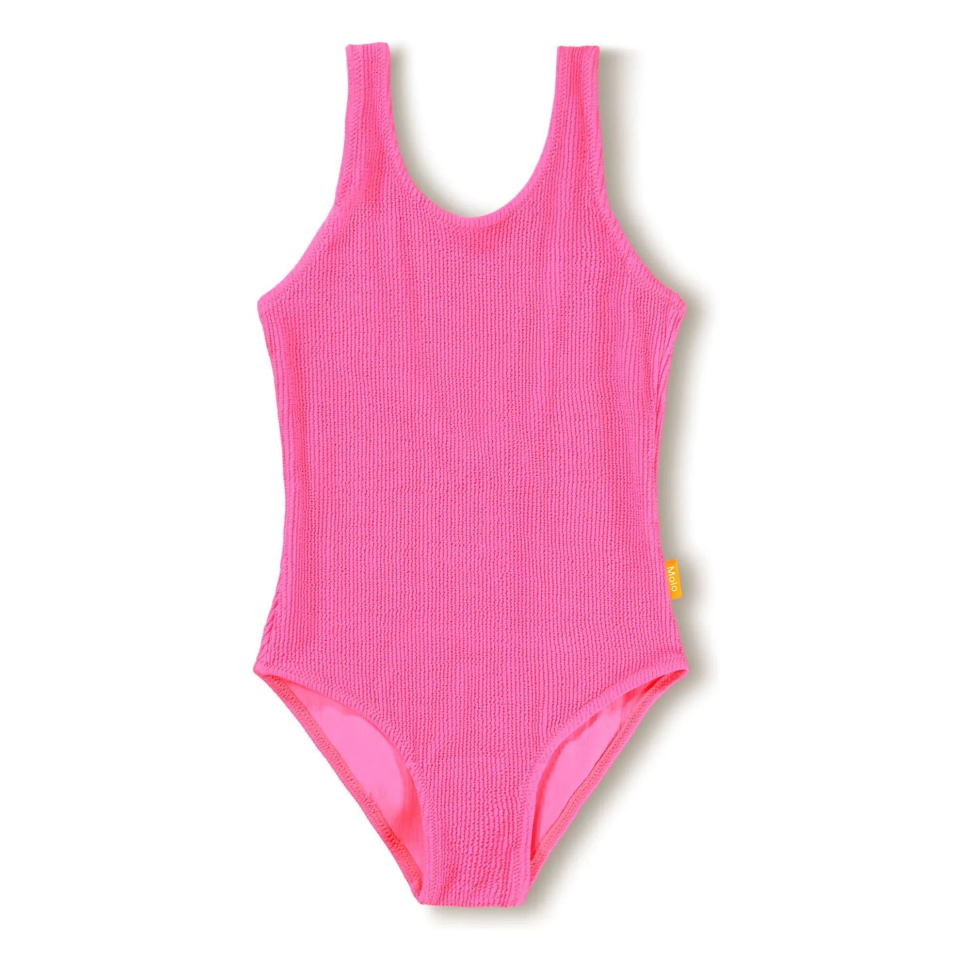 Maillot de Bain Côtelé Nika Crepe Fibres Recyclées | Rose fuschia- Image produit n°0