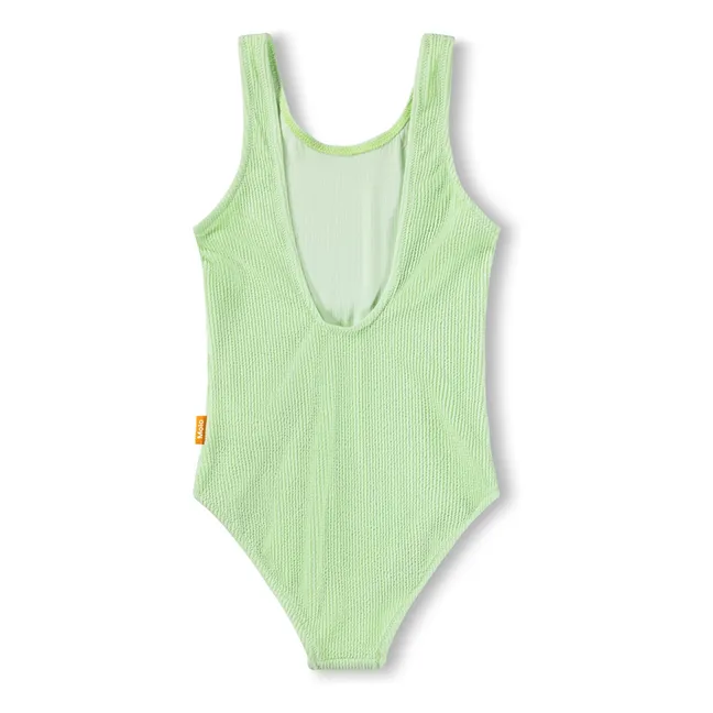 Ribbed Swimsuit Nika Crepe Recycled Fibers | Anise green