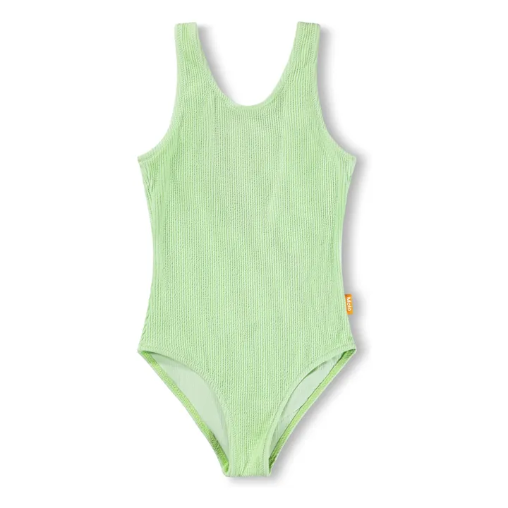 Ribbed Swimsuit Nika Crepe Recycled Fibers | Anise green- Product image n°0