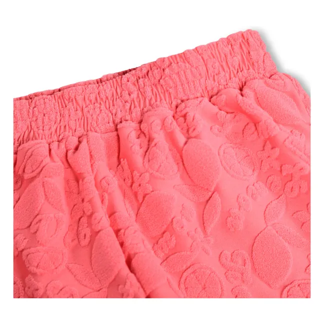 Nicci Fruits Sponge Shorts | Coral