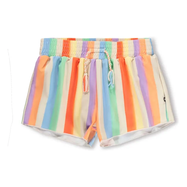 Pantaloncini da bagno in fibra riciclata a righe Nicci | Arancione