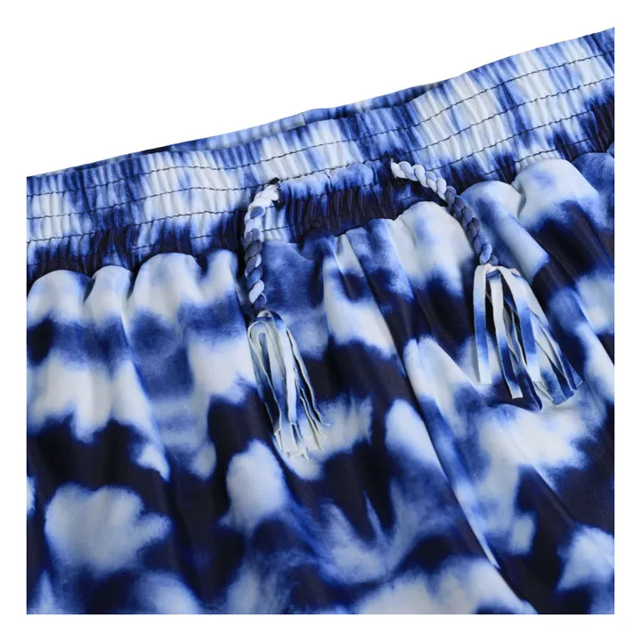 Short de Bain Nicci Tie and Dye Fibres Recyclées | Bleu marine- Image produit n°3