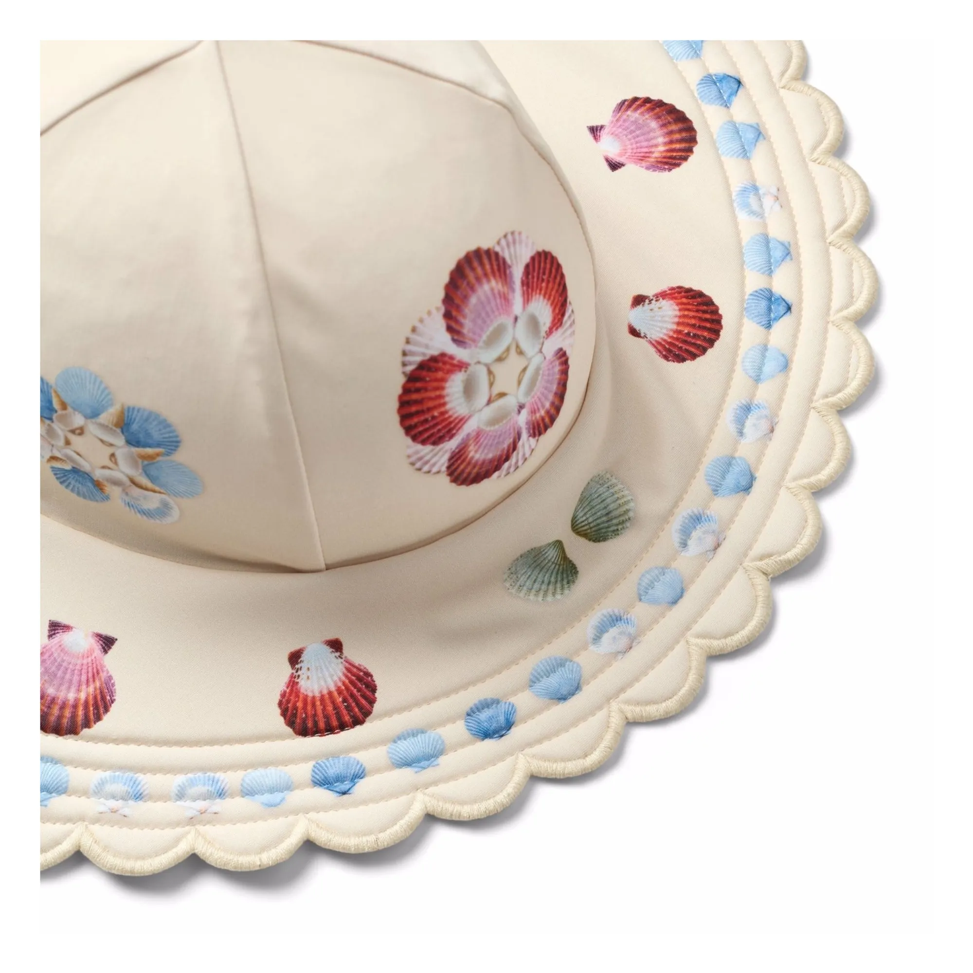 Chapeau Nuka Coquillages Fibres Recyclées | Ecru- Image produit n°2