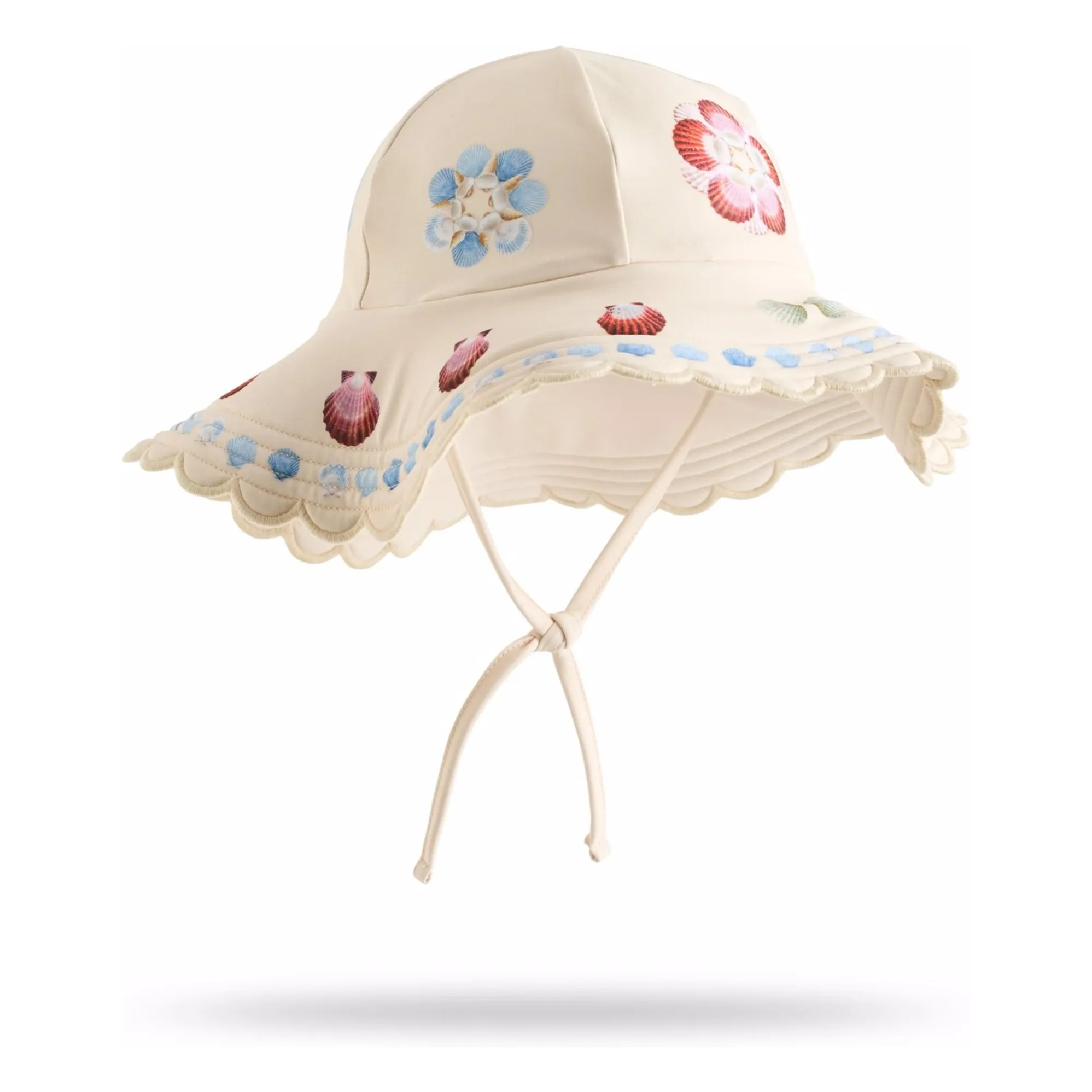Chapeau Nuka Coquillages Fibres Recyclées | Ecru- Image produit n°0