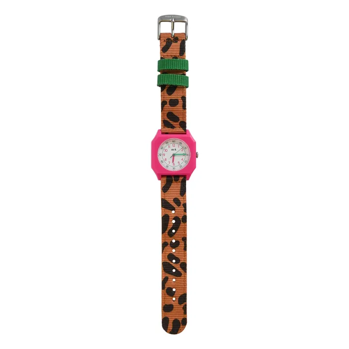 Montre Léopard - Mini Kyomo x Taxi Brousse | Marron- Image produit n°0