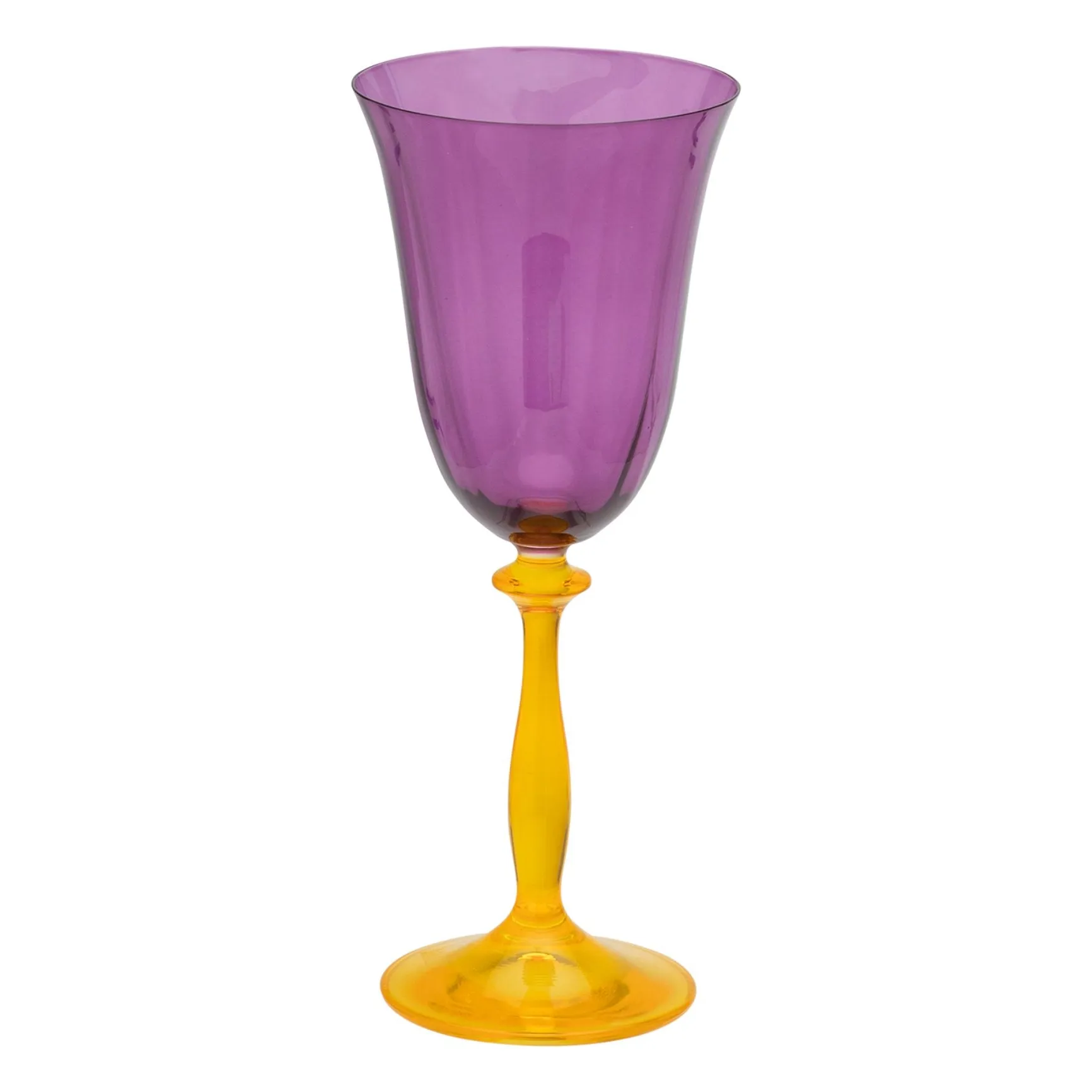 Anna + Nina Multicoloured Petunia Wine Glass