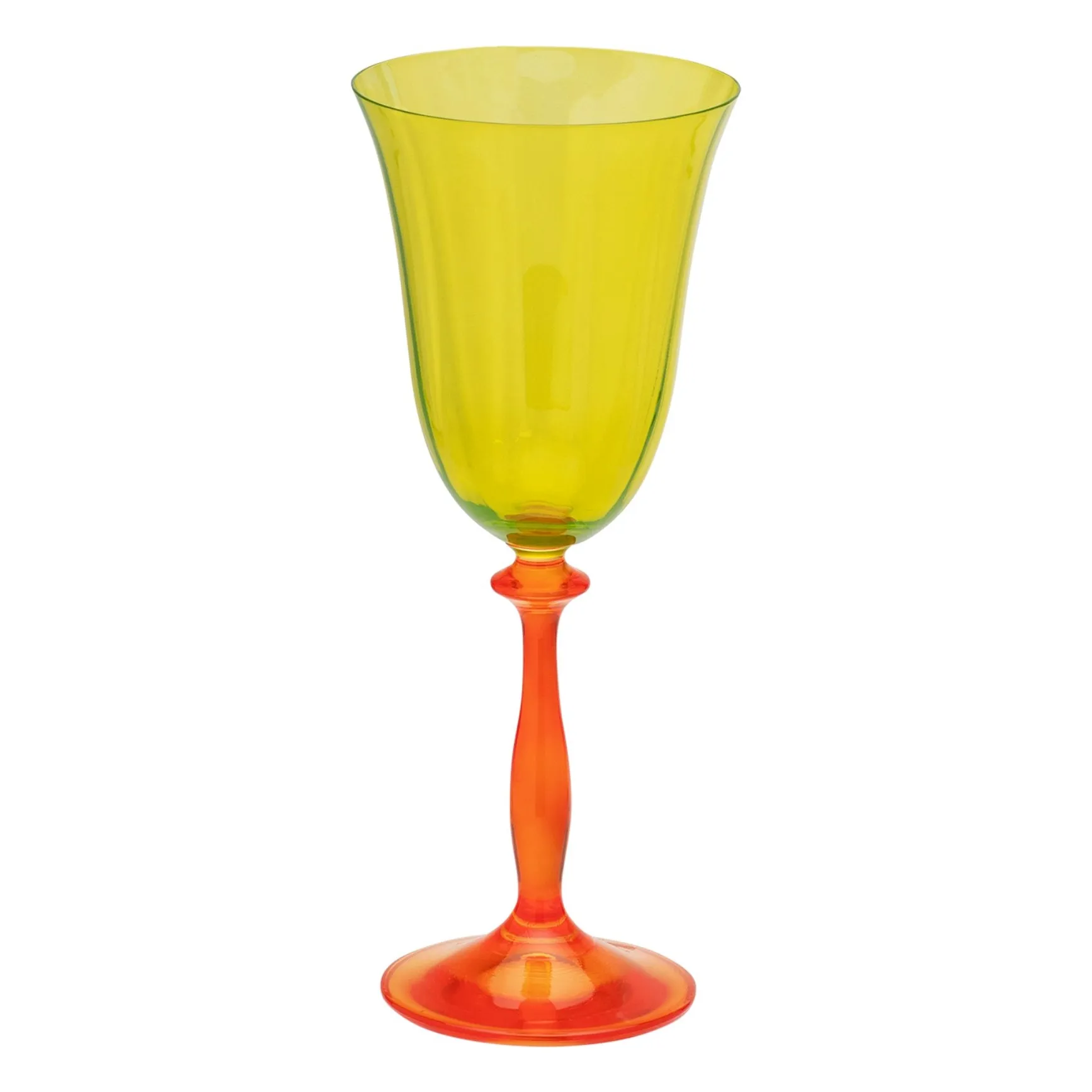 Anna + Nina Multicoloured Poppy Wine Glass