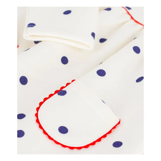 Vestido polar de lunares | Crudo