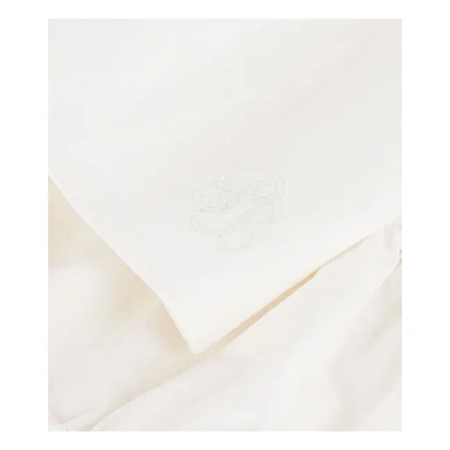 Conjunto de vestido y bloomer de lino y algodón orgánico | Blanco