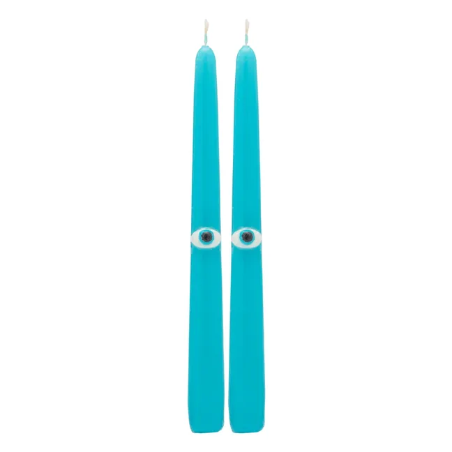Candele Eye Spy 3D - Set di 2 | Blu