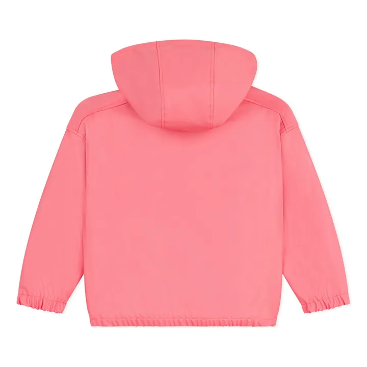 Windbreaker Wrap Lined with Recycled Fibers | Coral- Product image n°2
