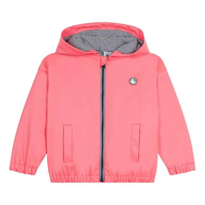 Windbreaker Wrap Lined with Recycled Fibers | Coral- Product image n°0