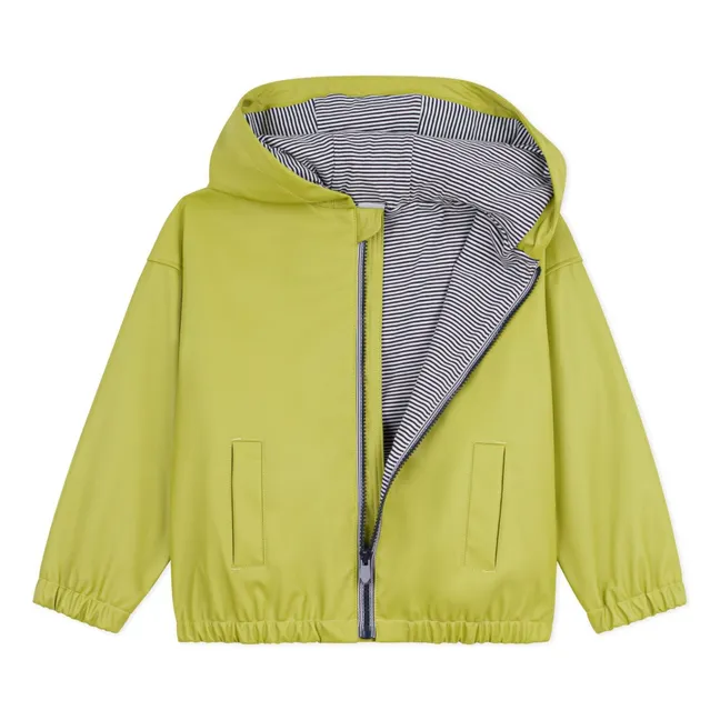 Ciré Coupe-Vent Doublé Fibres Recyclées | Jaune vert