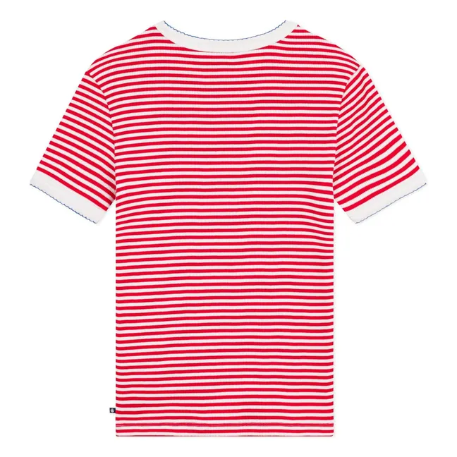 T-shirt Iconique Rayé | Rouge