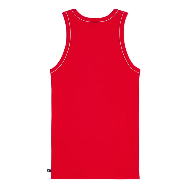 Ribbed Tank Top | Red