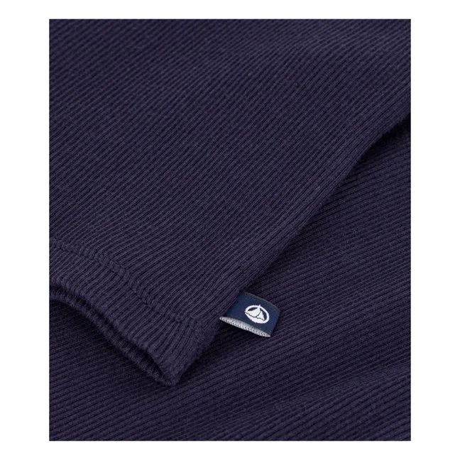 Ribbed Tank Top | Navy blue