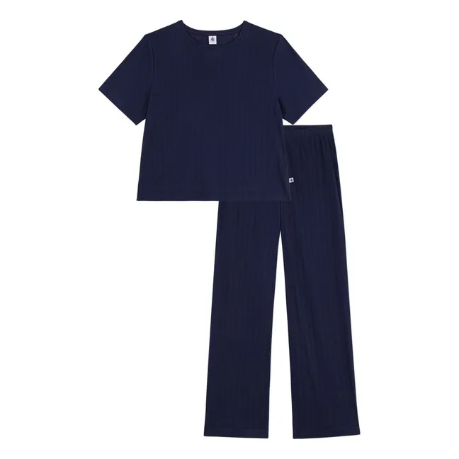 Fluid pyjamas | Navy blue