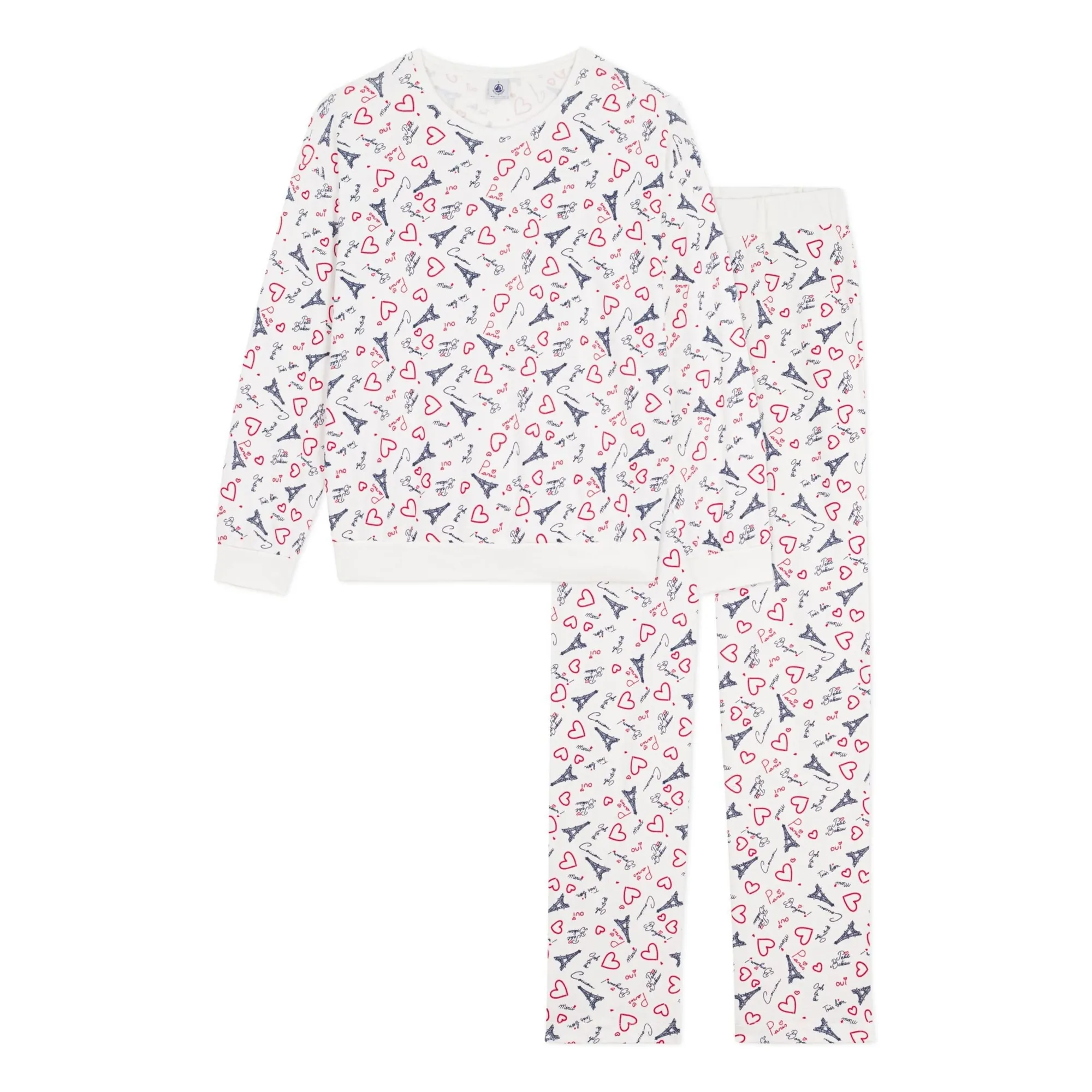 Petit Bateau Women's White Pyjamas Paris