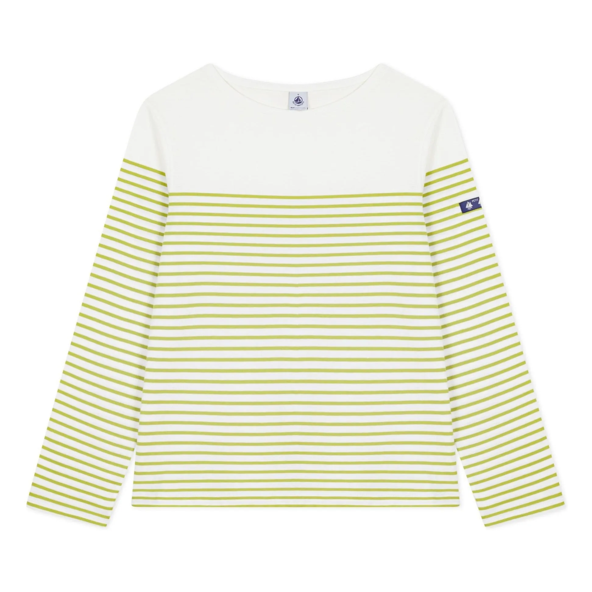 Petit Bateau Women's Yellow Green Marinière