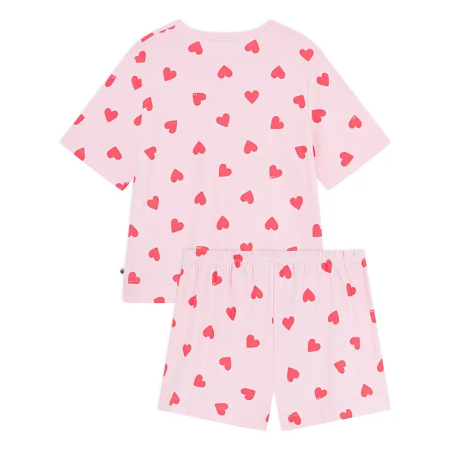 Pyjama Shorts Herzen | Rosa