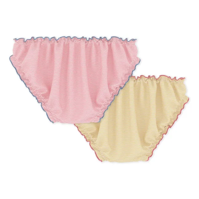 Lot 2 Culottes Froufrou Coton Bio | Jaune