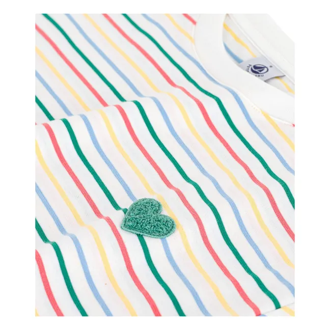 Gestreiftes T-Shirt | Gelb