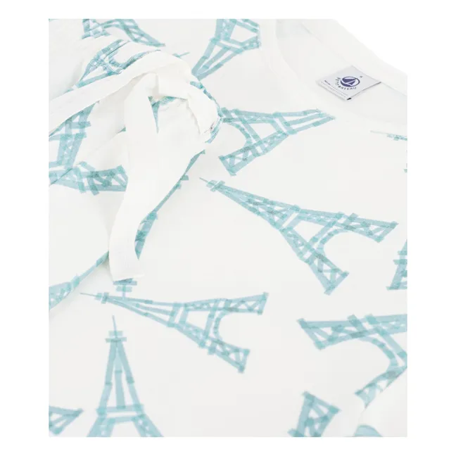 Pyjama Short Tour Eiffel | Blanc
