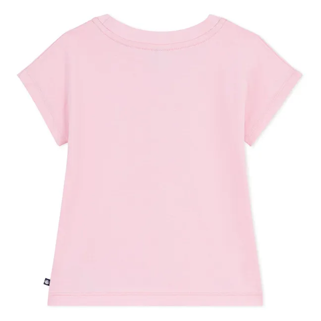 Camiseta Corazón de algodón ecológico | Rosa