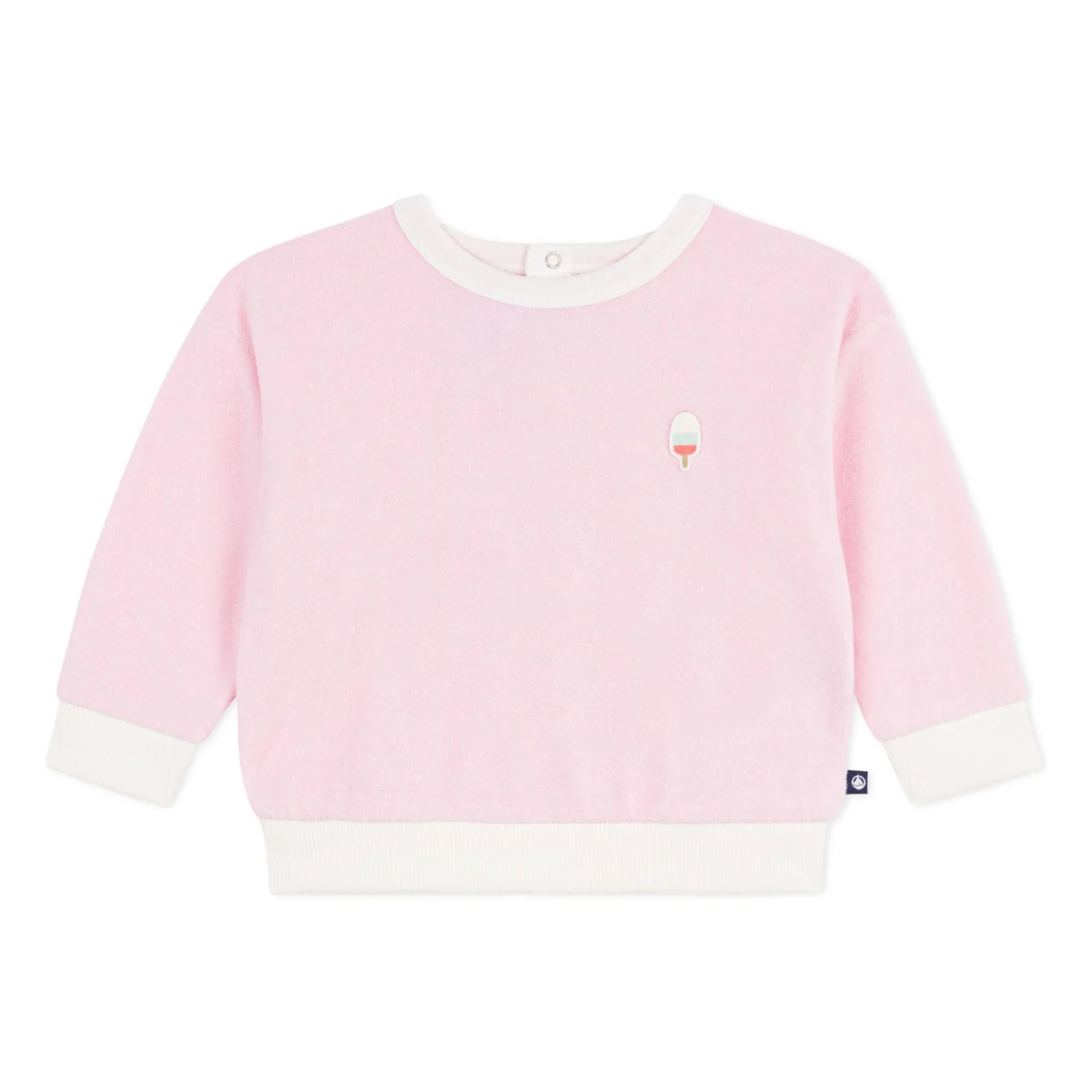 Petit Bateau Girls Pink Ice Sponge Sweat