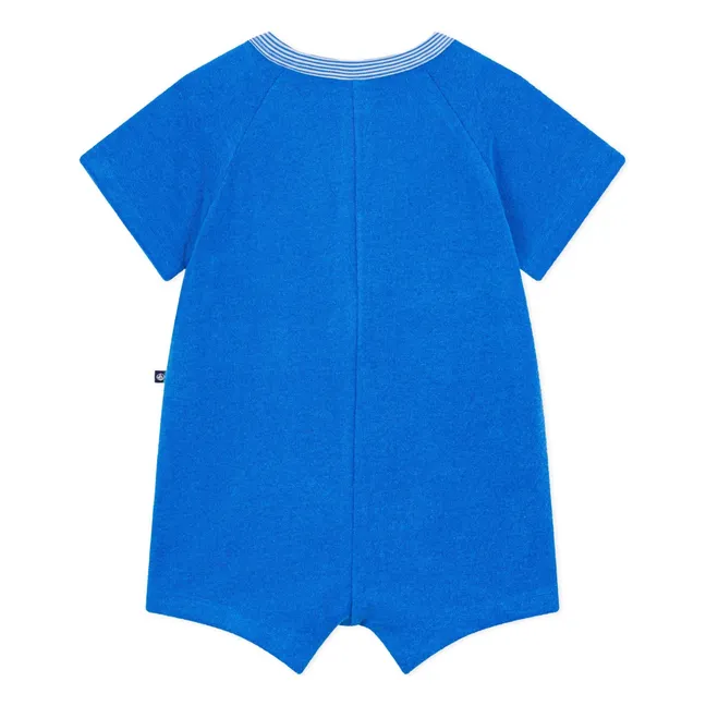 Combishort Unie Eponge | Bleu roi