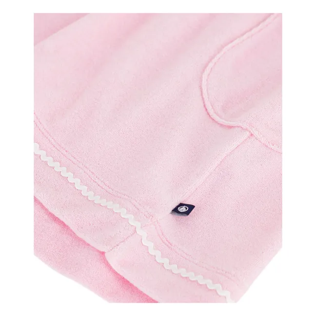 Vestido de toalla liso | Rosa
