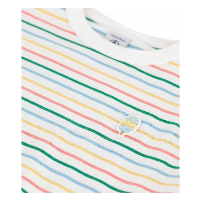 T-shirt Ample Rayé | Jaune