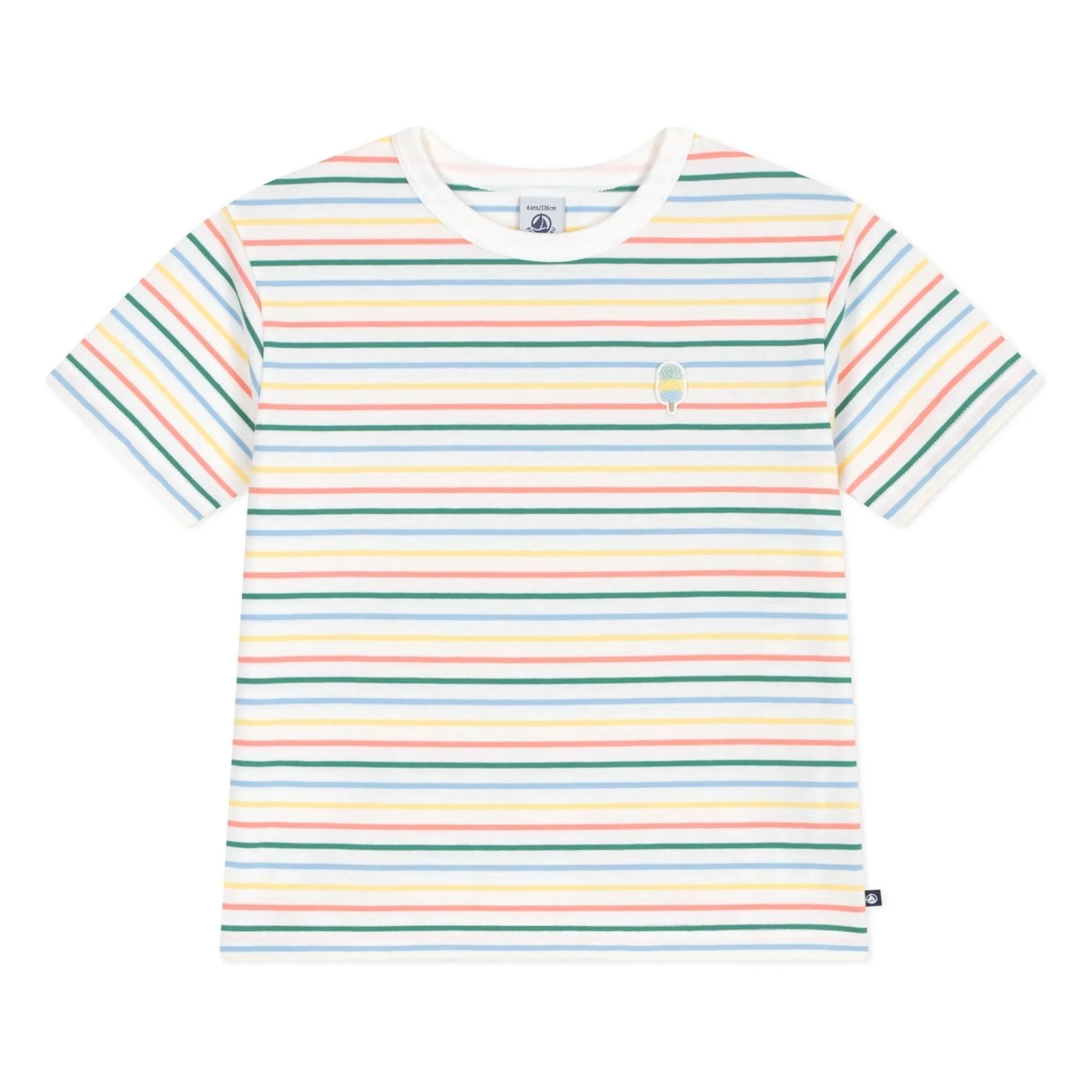 Petit Bateau Boys Yellow Striped T-Shirt
