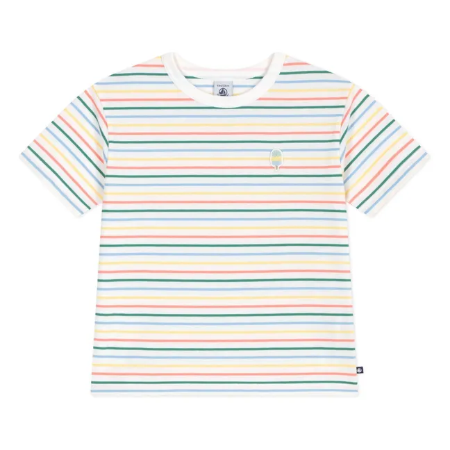 T-shirt Ample Rayé | Jaune