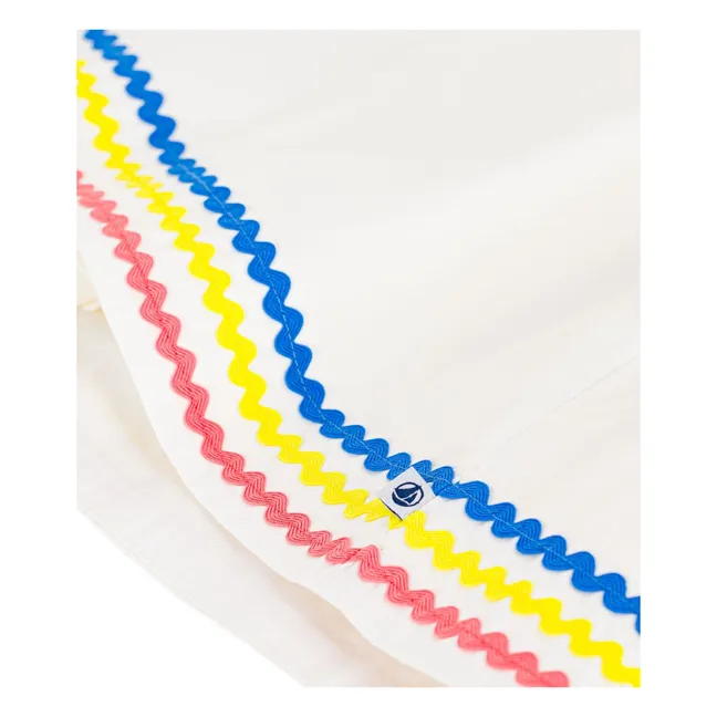 Robe à Bretelles Popeline Coton Bio | Blanc